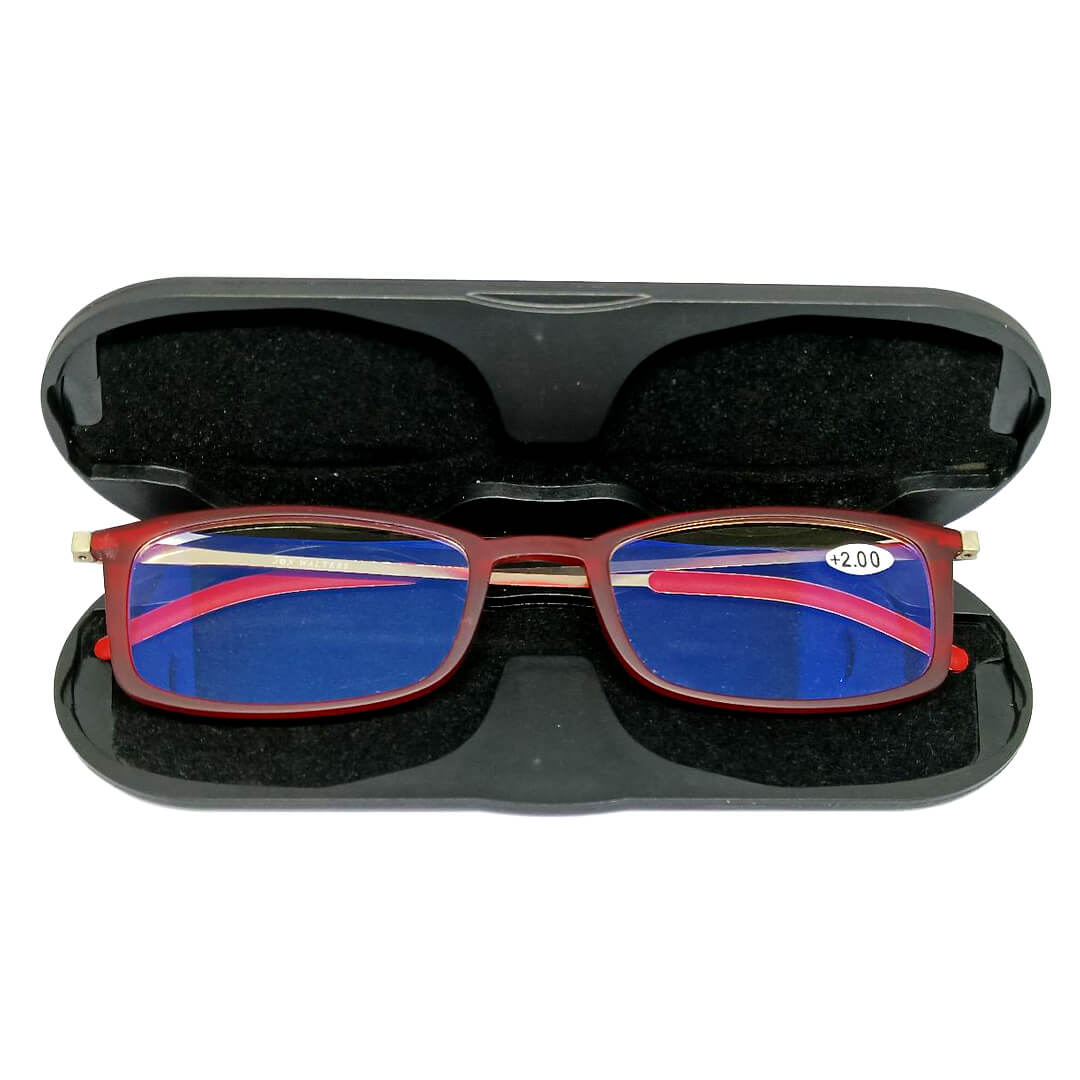 FeatherView - Rectangle Reading Glasses with Aluminum Case