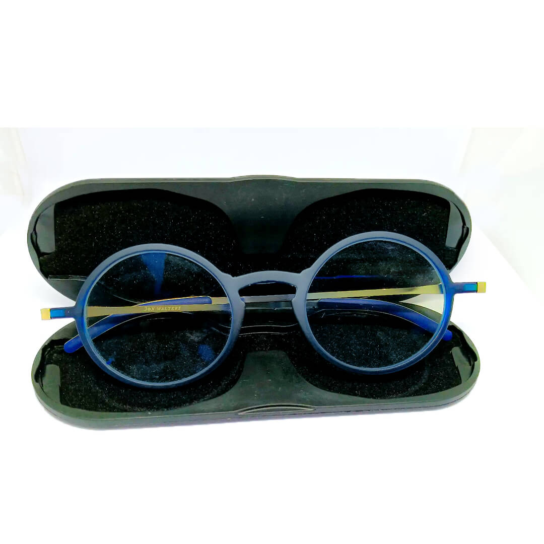 FeatherView - Round Reading Glasses with Aluminum Case