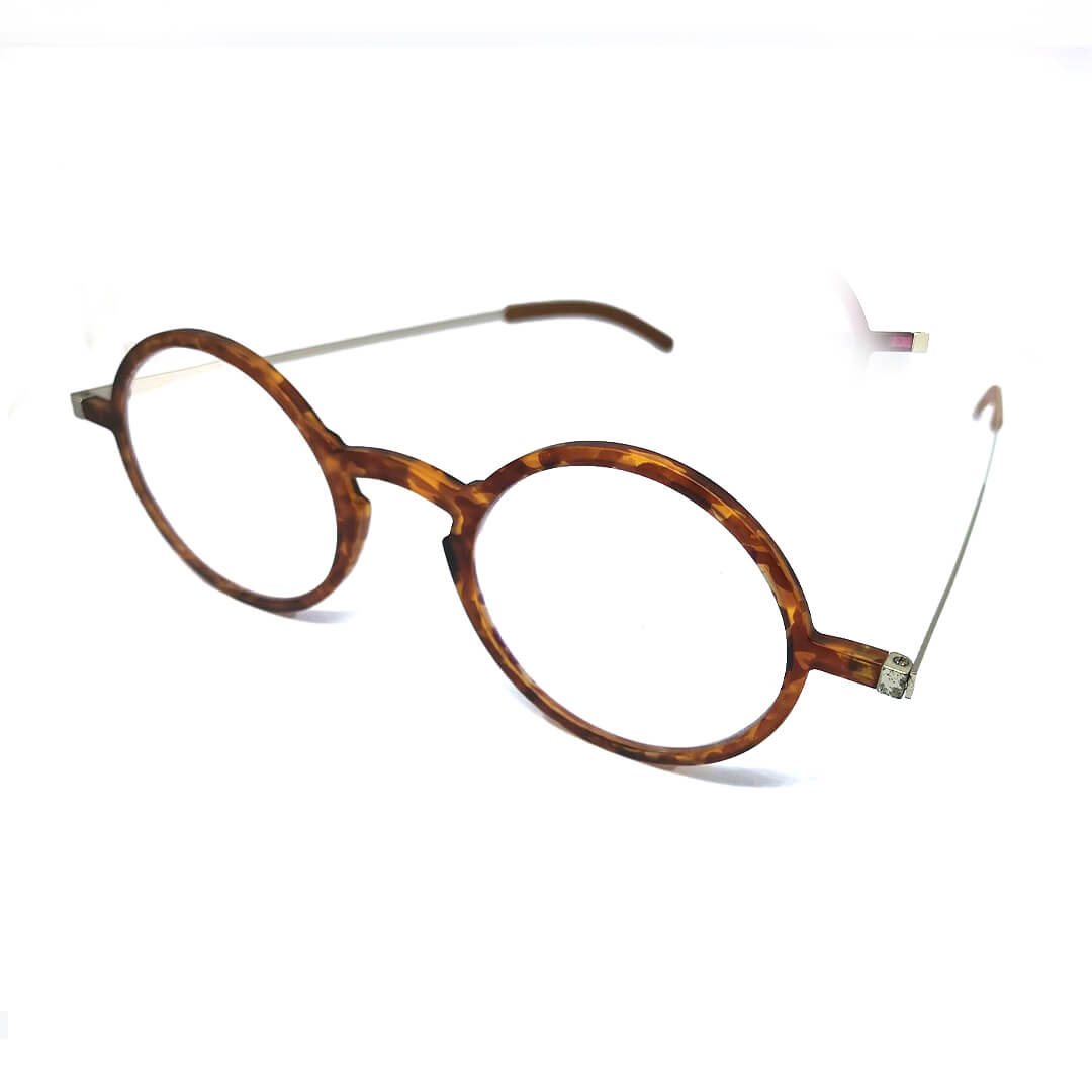 FeatherView - Round Reading Glasses with Aluminum Case